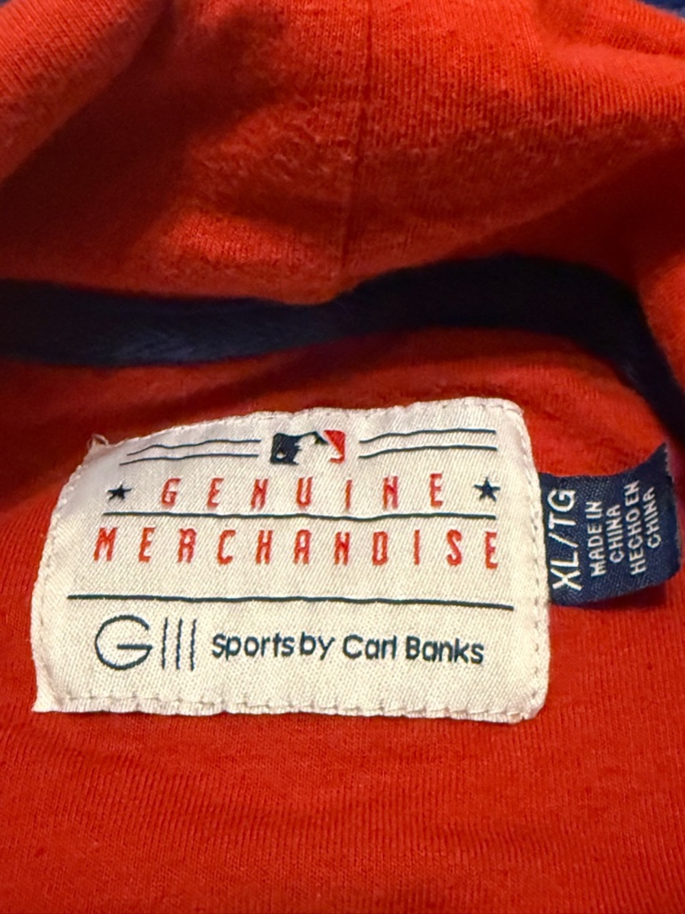 Chicago Cubs Hoodie Men’s XL Blue Red Gill Carl Banks Genuine Merchandise - Picture 5 of 5